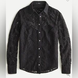 NWT J Crew Lace Button Down size 14